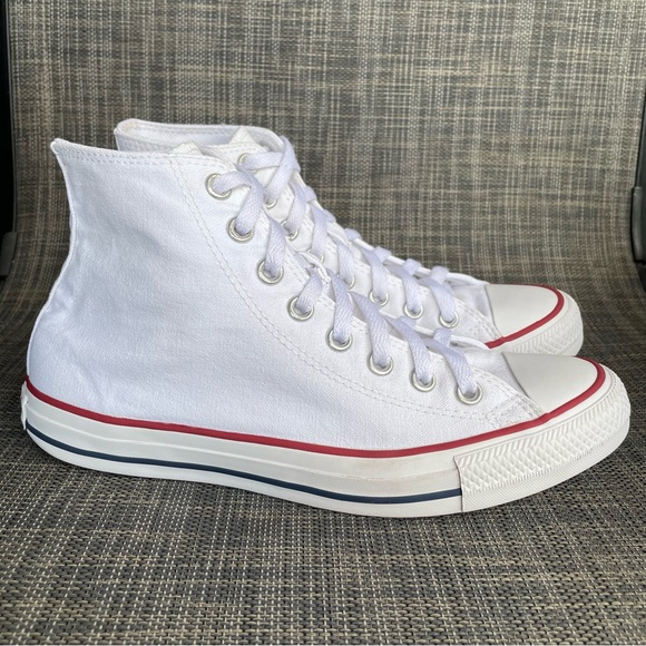 Converse Chuck Taylor All Star White Canvas High-Top Sneakers Shoes Women’s 8.5 - Picture 2 of 11